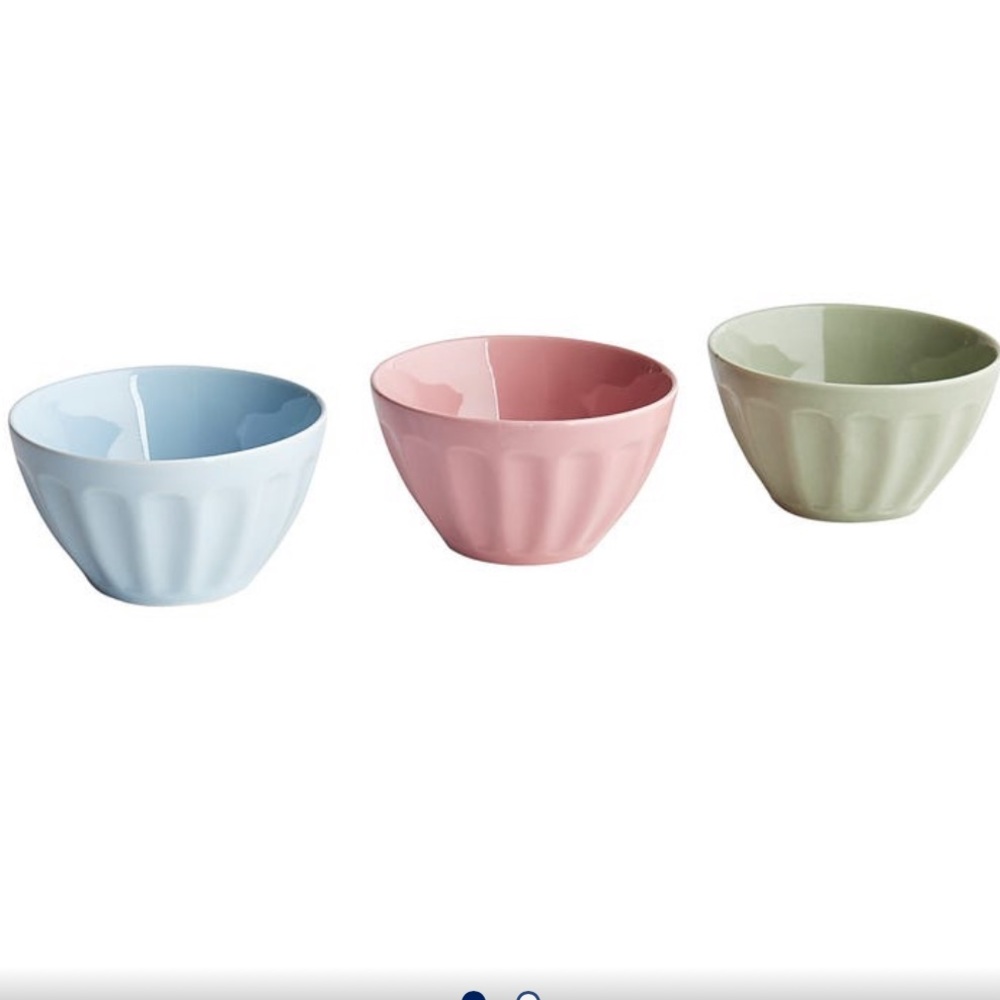 ❗️3/$10❗️Pier 1 Set of 3 mini ceramic prep bowls